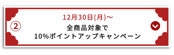 全商品対象で10%ポイントアップキャンペーン