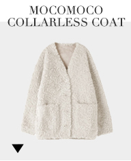 MOCOMOCO COLLARLESS COAT