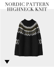 NORDIC PATTERN HIGHNECK KNIT