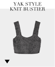 YAK STYLE KNIT BUSTIER