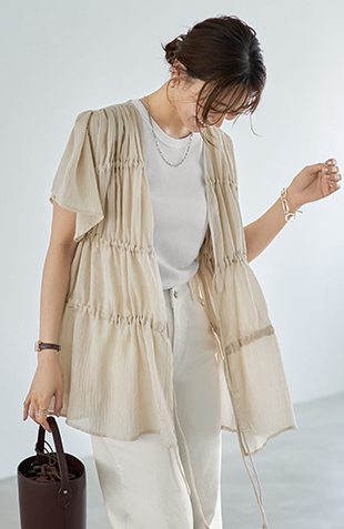 ブリーチデニムIラインスカート