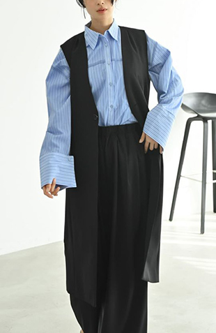 ブリーチデニムIラインスカート