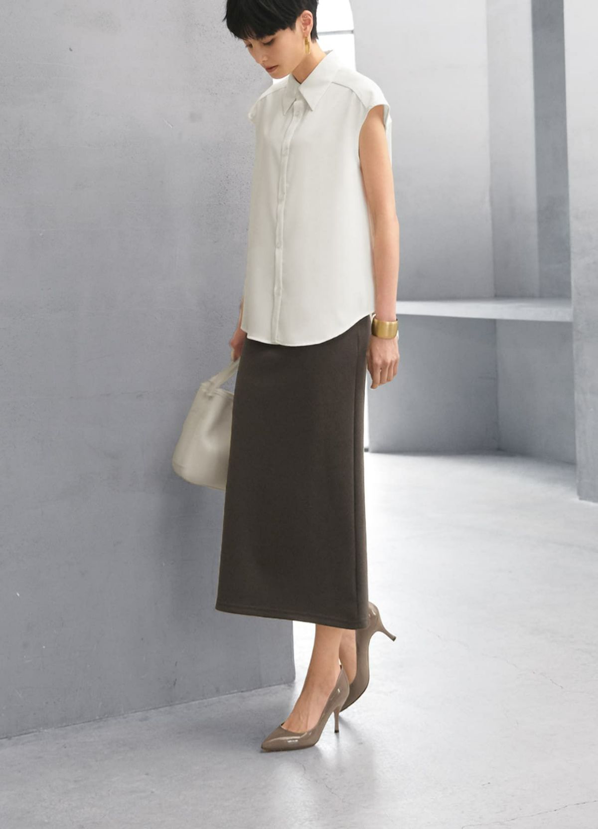 着用イメージ 165cm ダークオーク