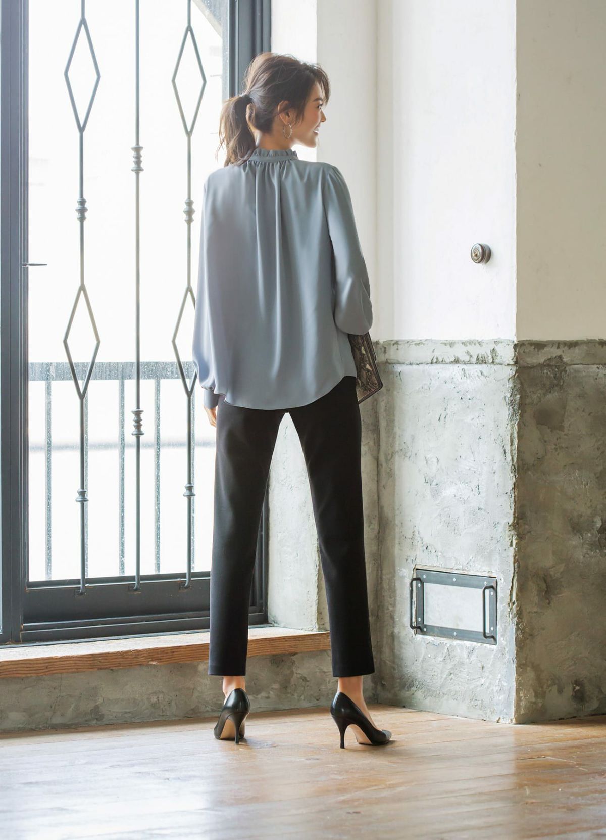 着用イメージ　168cm ブラック