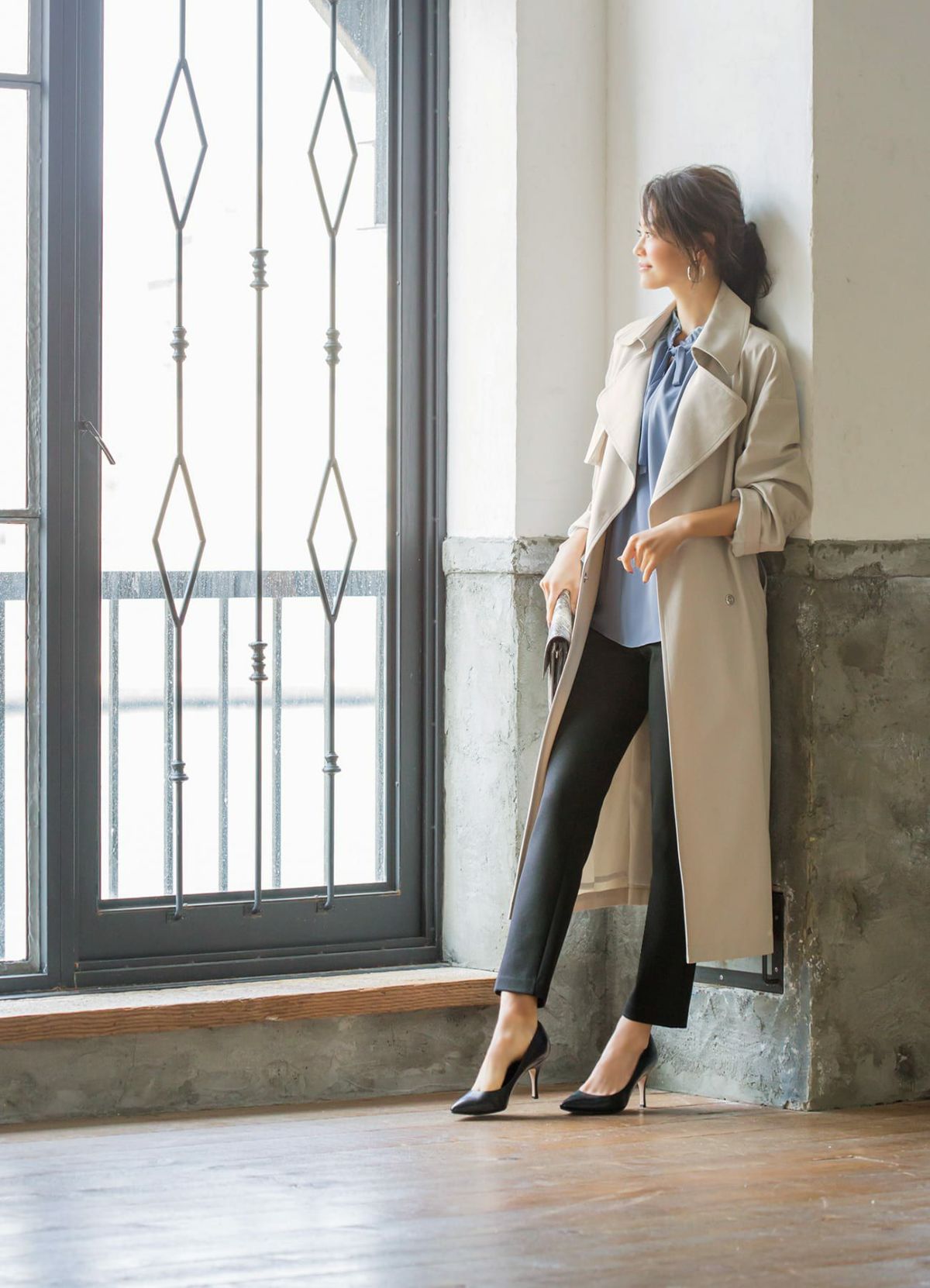 着用イメージ　168cm ブラック