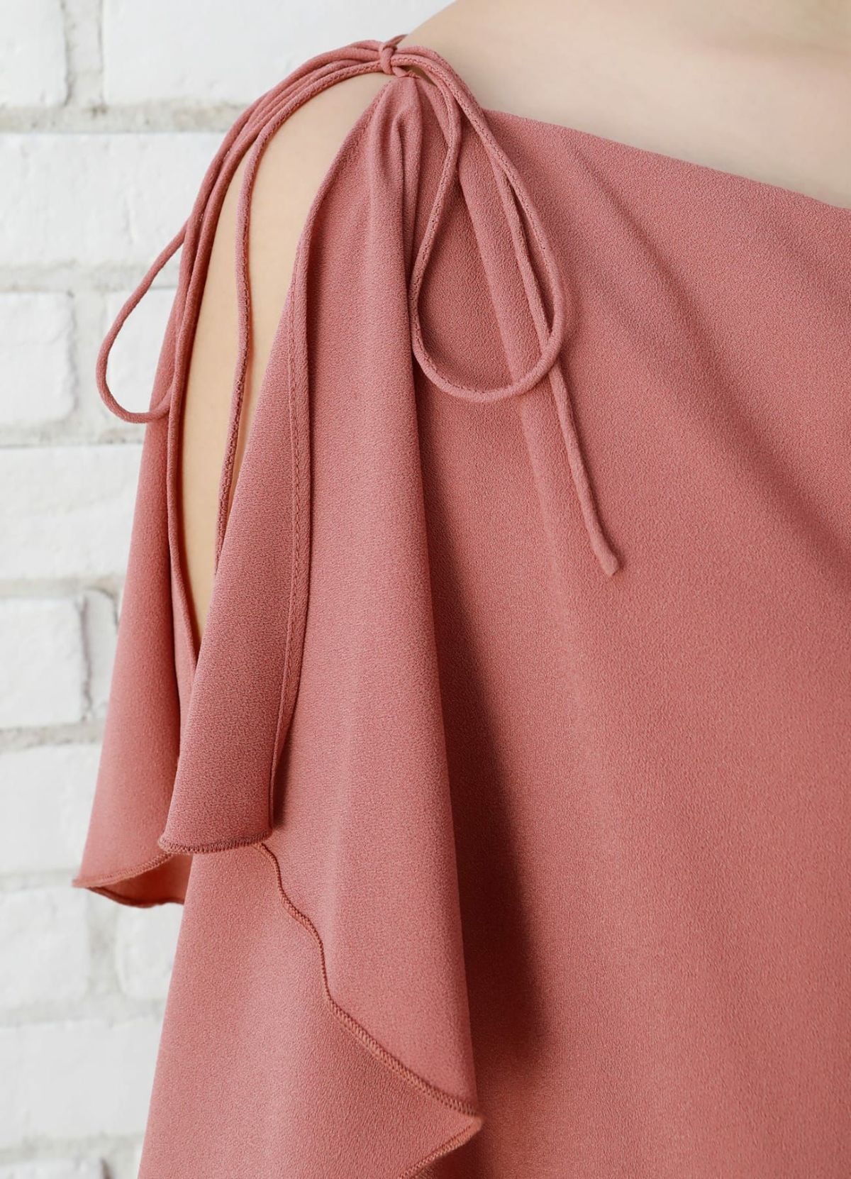 着用イメージ 157cm ダークピンク