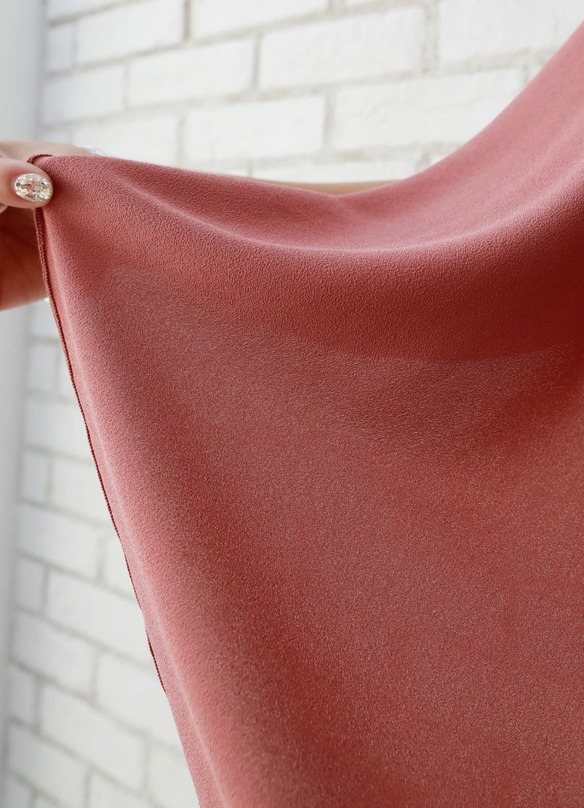 着用イメージ 157cm ダークピンク