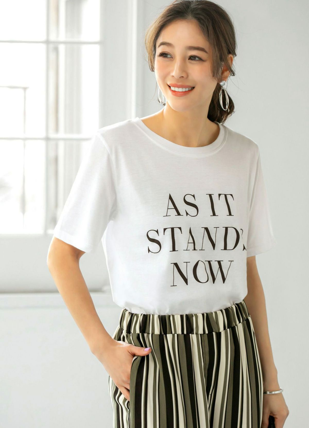 着用イメージ 166cm シルバー