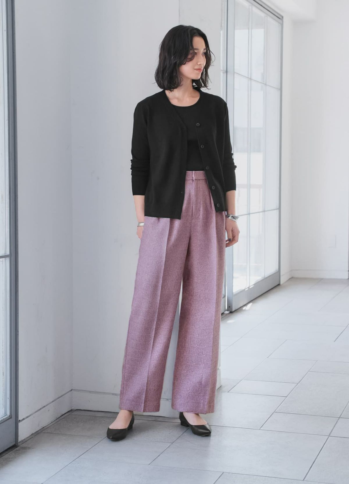 着用イメージ 165cm ブラック