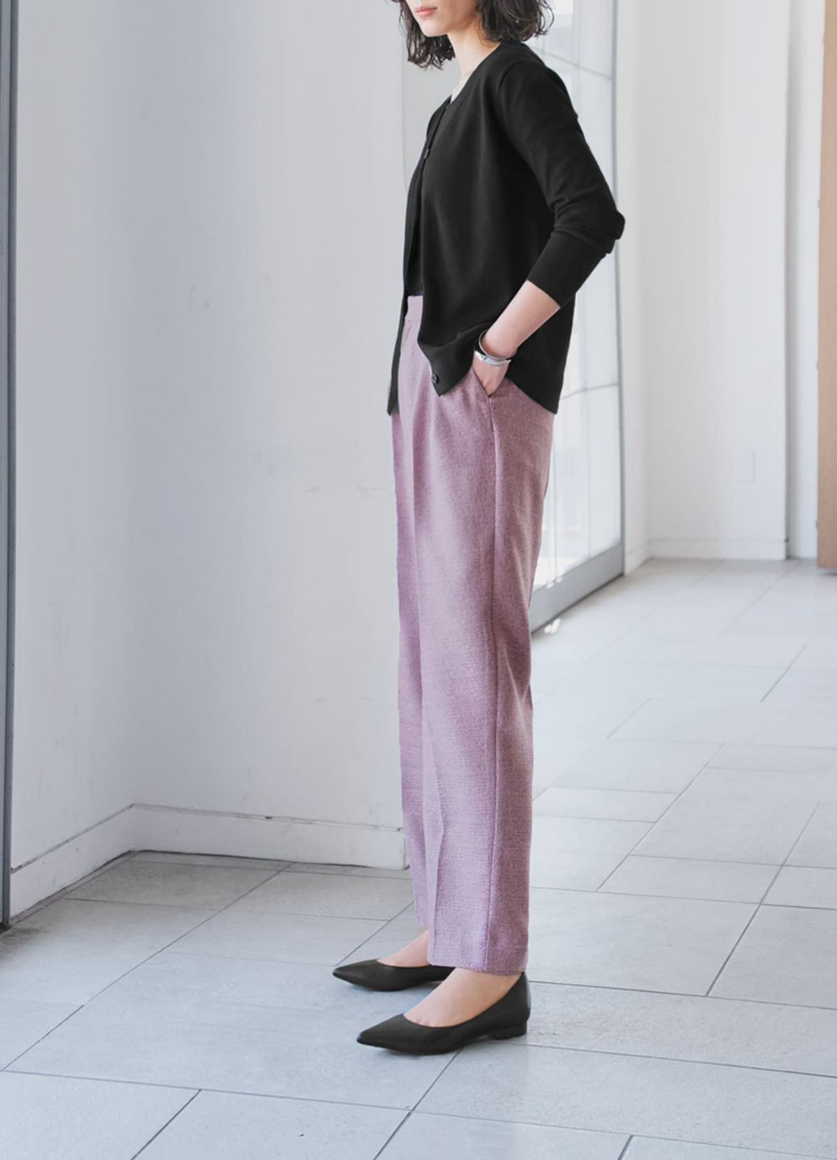 着用イメージ 165cm ブラック