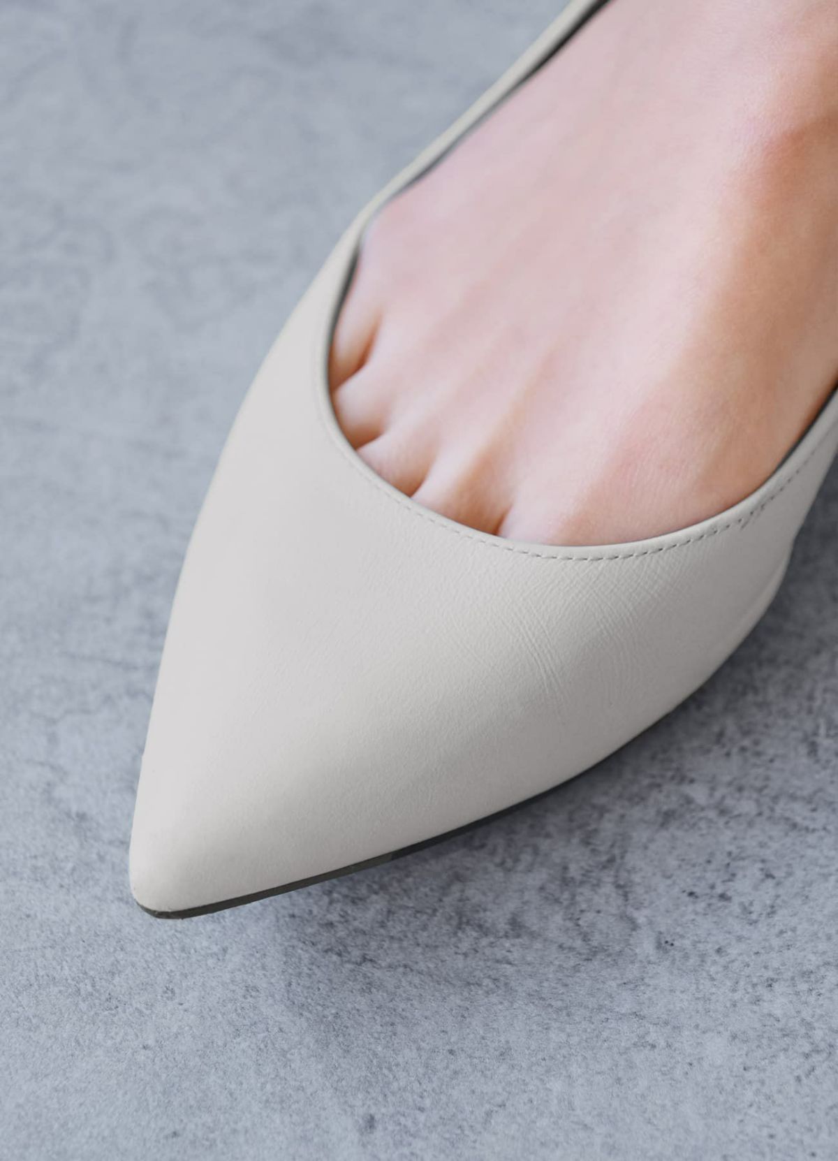 着用イメージ 168cm グレイッシュホワイト