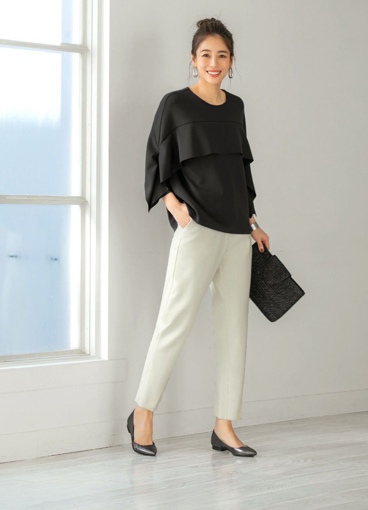 【Made in JAPAN】メタリックフラットパンプス