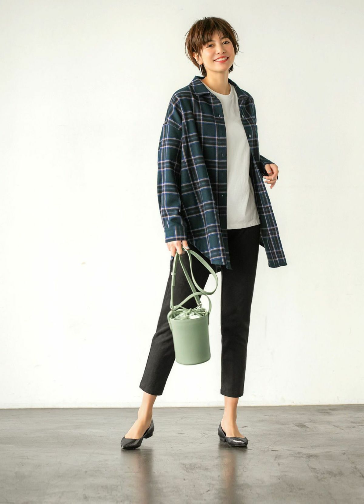 着用イメージ 168cm メタリック