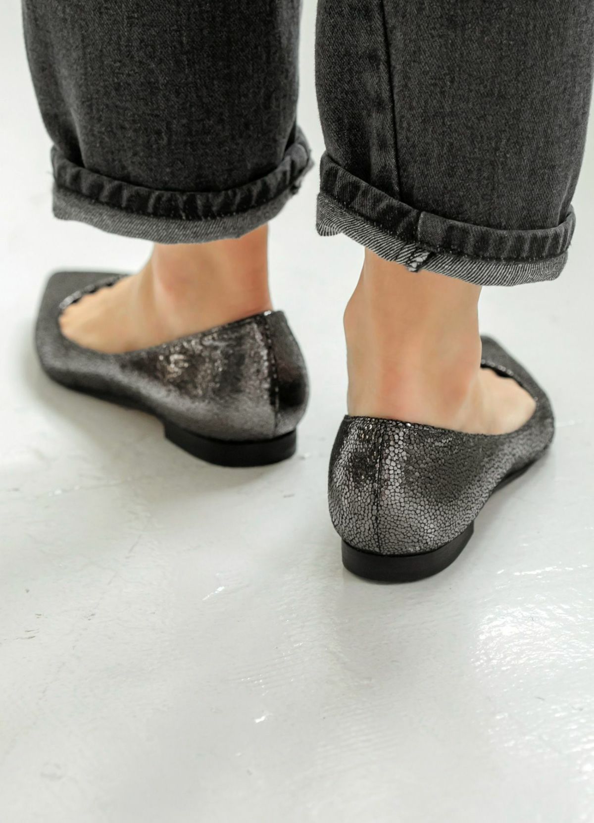 着用イメージ 166cm メタリック