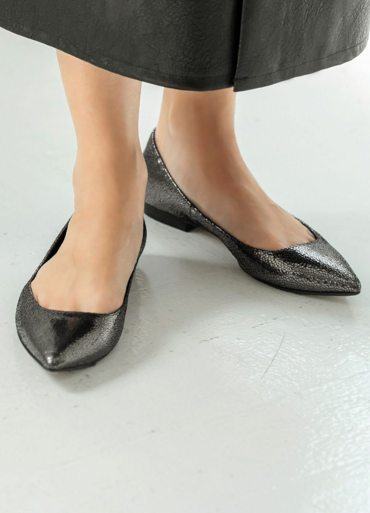 着用イメージ 166cm メタリック