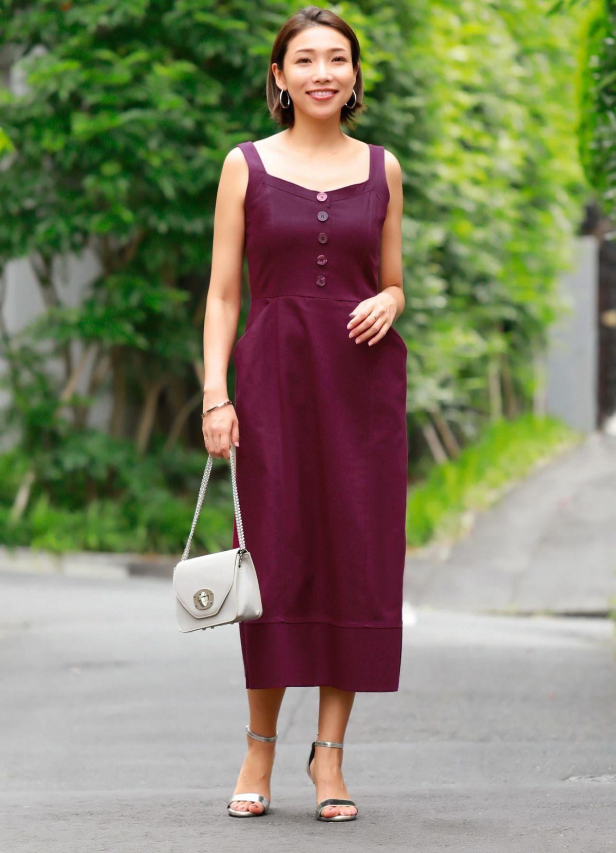 【LUXE】リネン混リゾートサマードレス【OUTLET】