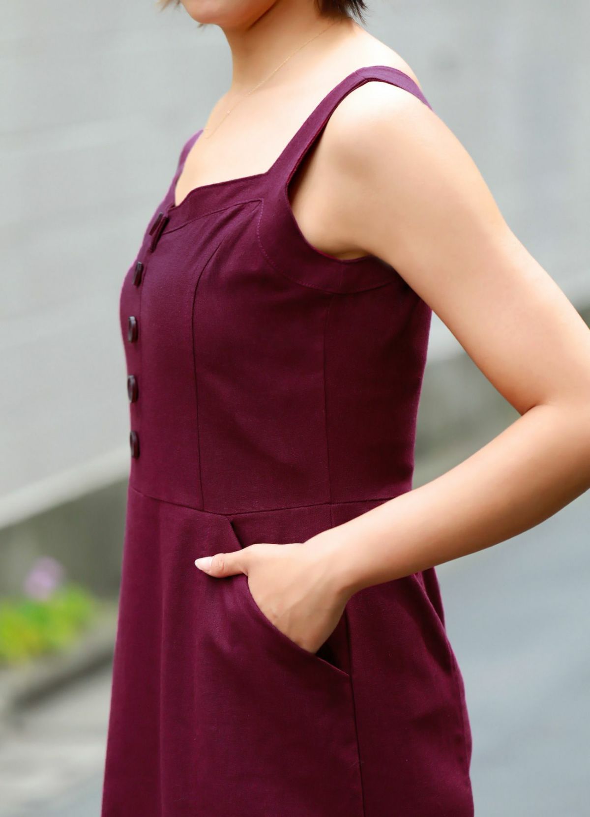 着用イメージ 157cm 着用サイズ S パープル