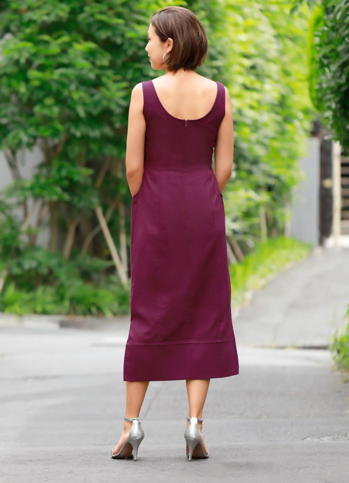 着用イメージ 157cm 着用サイズ S パープル