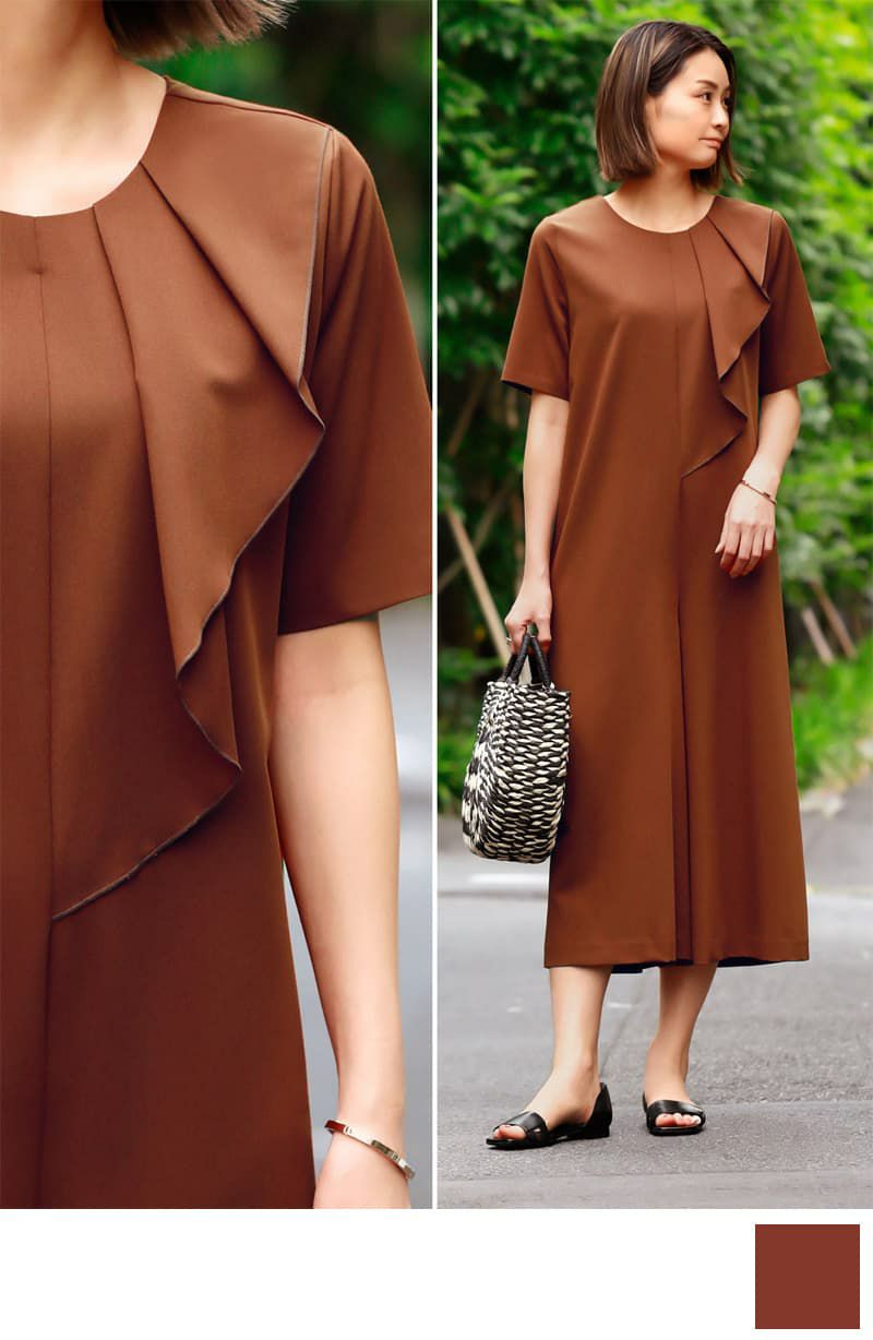 フロントフリルオールインワン