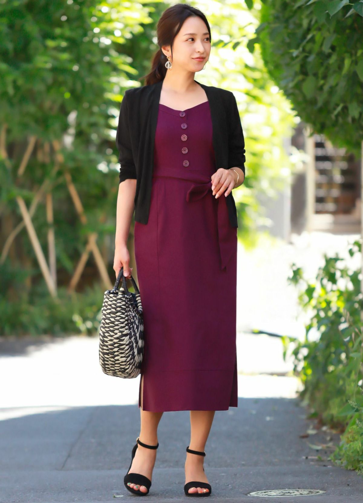 着用イメージ 154cm パープル