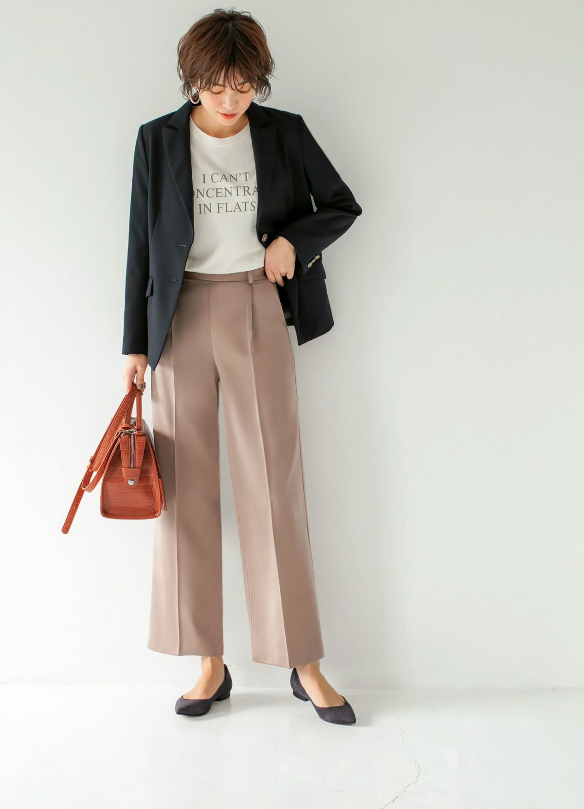 【Made in JAPAN】フラットパンプス／スエード