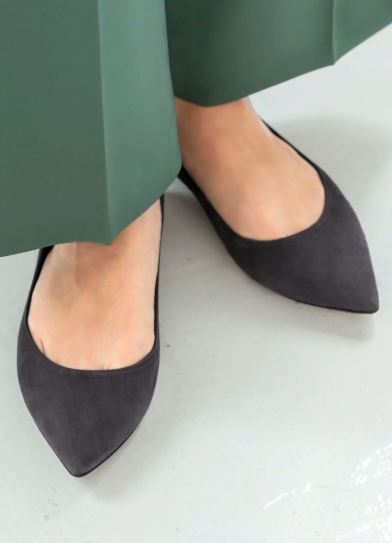 Gianvito Rossi ジャンヴィトロッシ 20SS スエードフラット