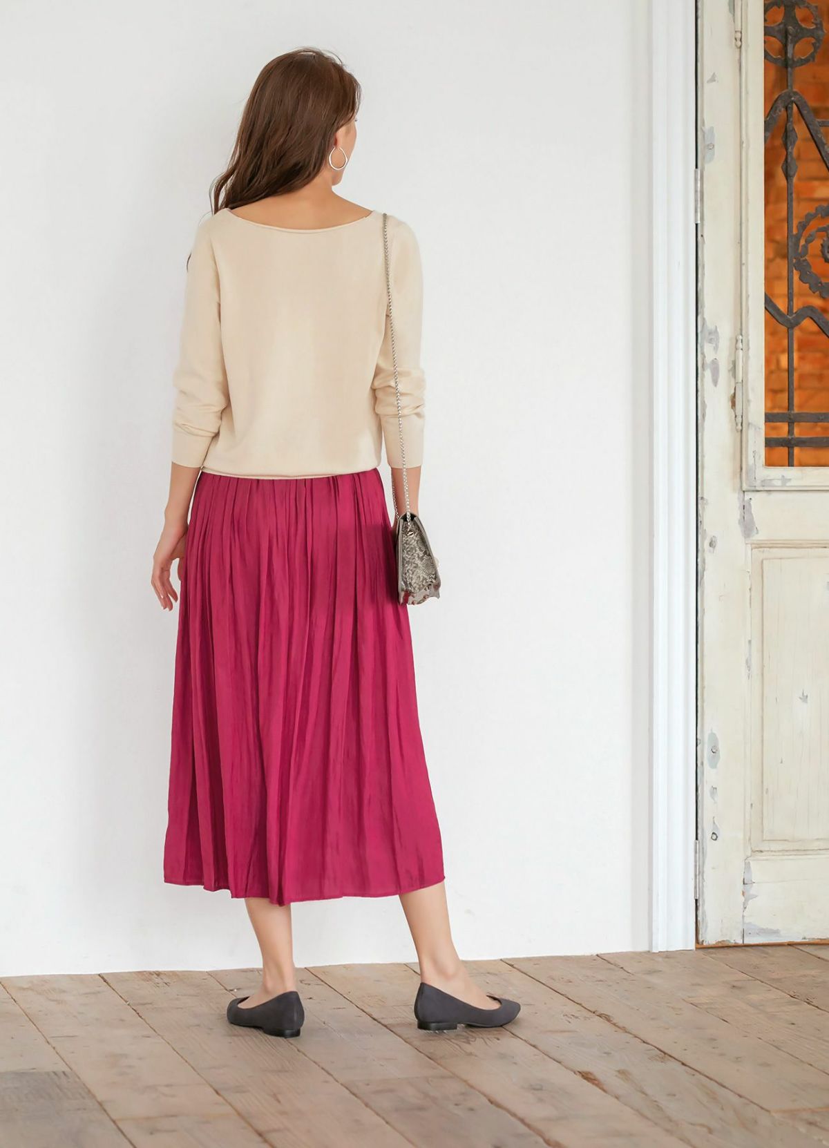 着用イメージ 166cm ライトブラック