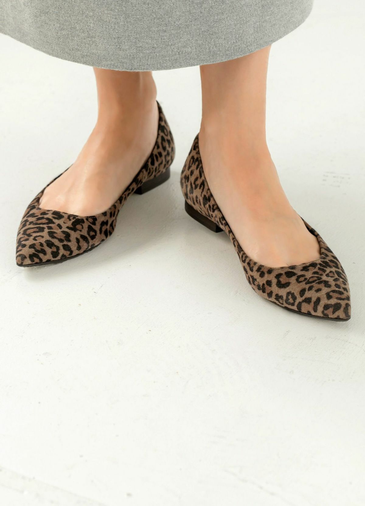 着用イメージ 166cm ダークベージュミックス