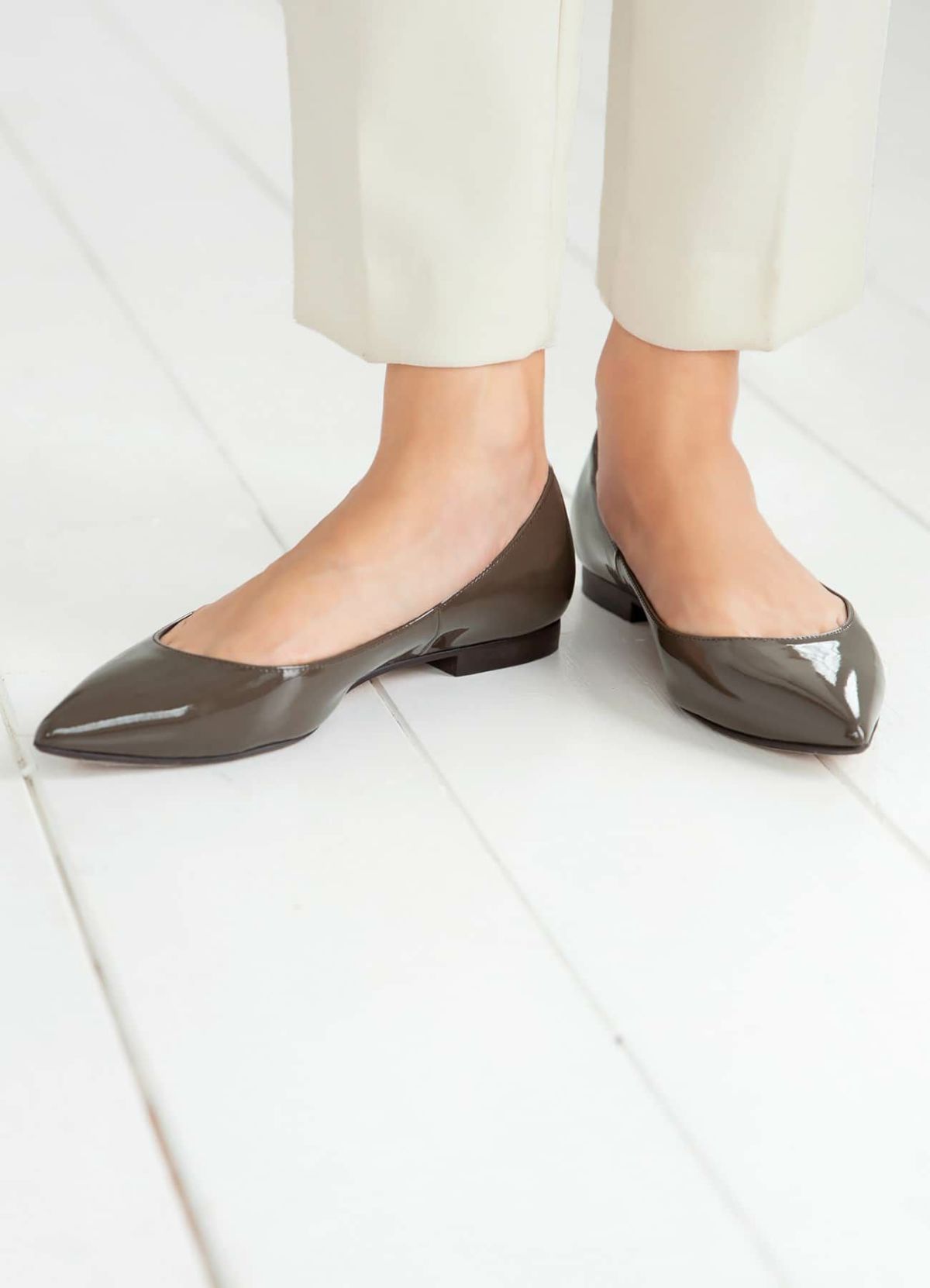 着用イメージ 166cm セピアグレー