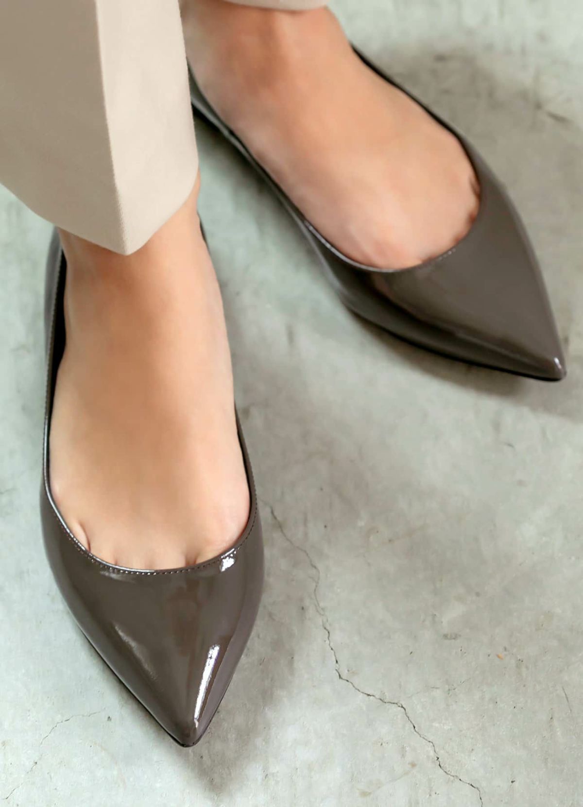 着用イメージ 166cm セピアグレー