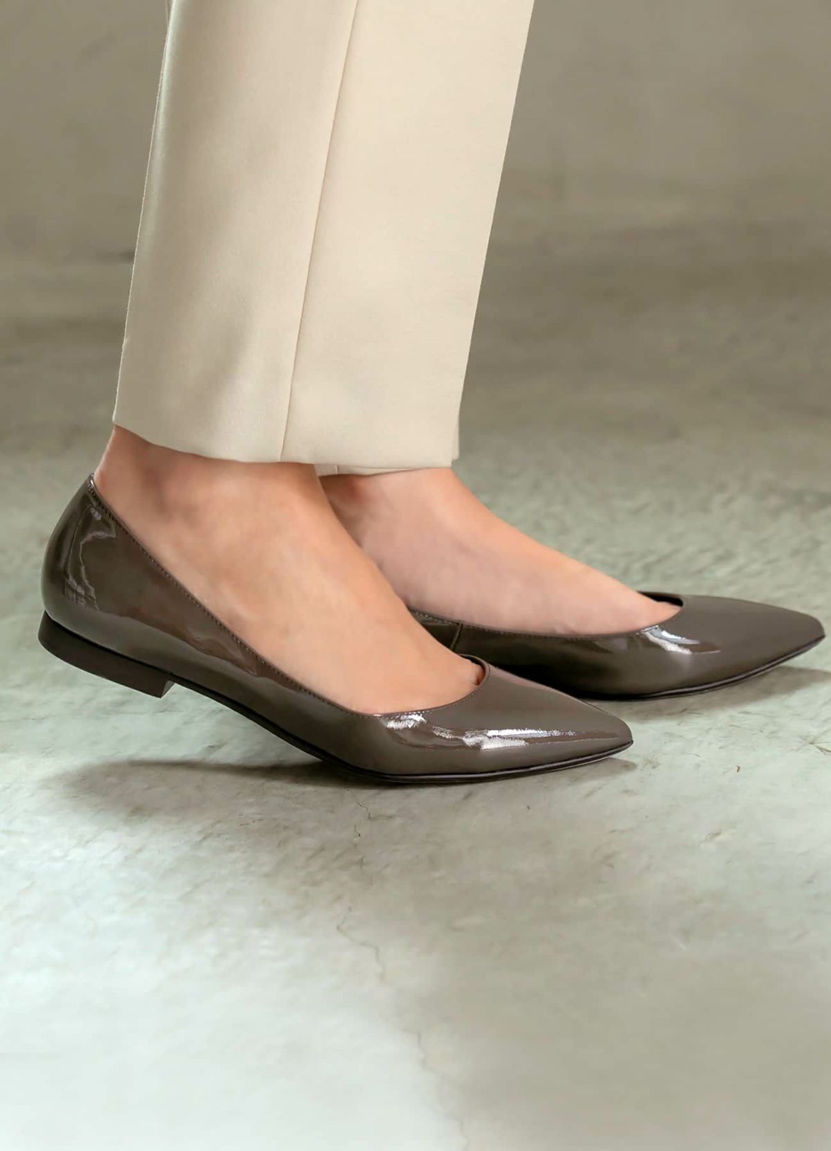 着用イメージ 166cm セピアグレー