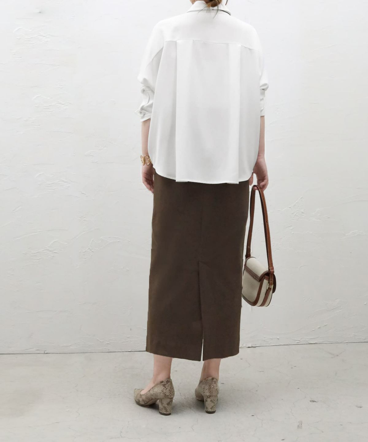 着用イメージ 159㎝　Sサイズ　ニュアンスブラウン