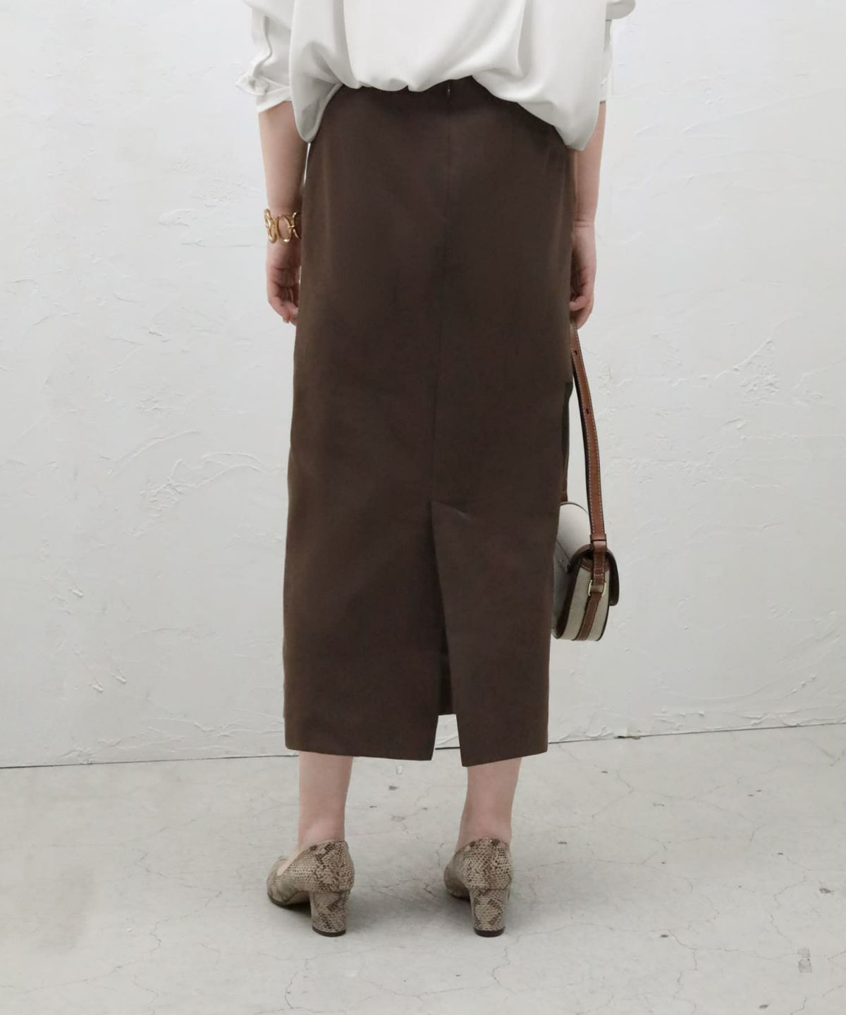 着用イメージ 159㎝　Sサイズ　ニュアンスブラウン