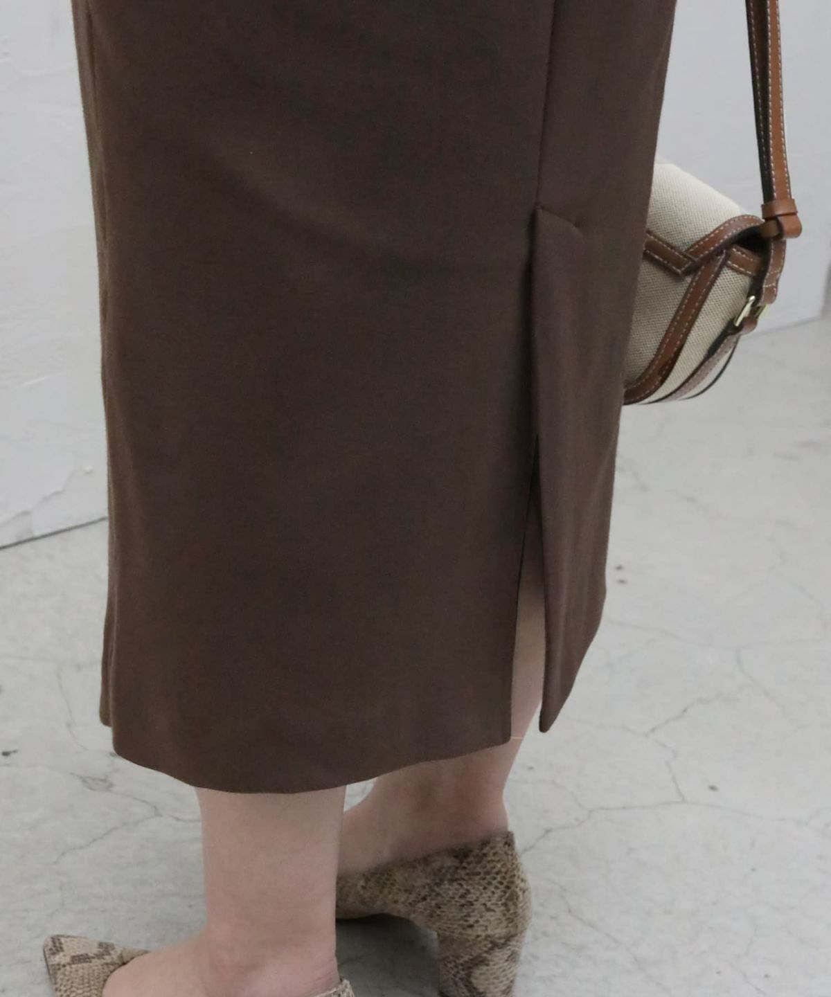 着用イメージ 159㎝　Sサイズ　ニュアンスブラウン