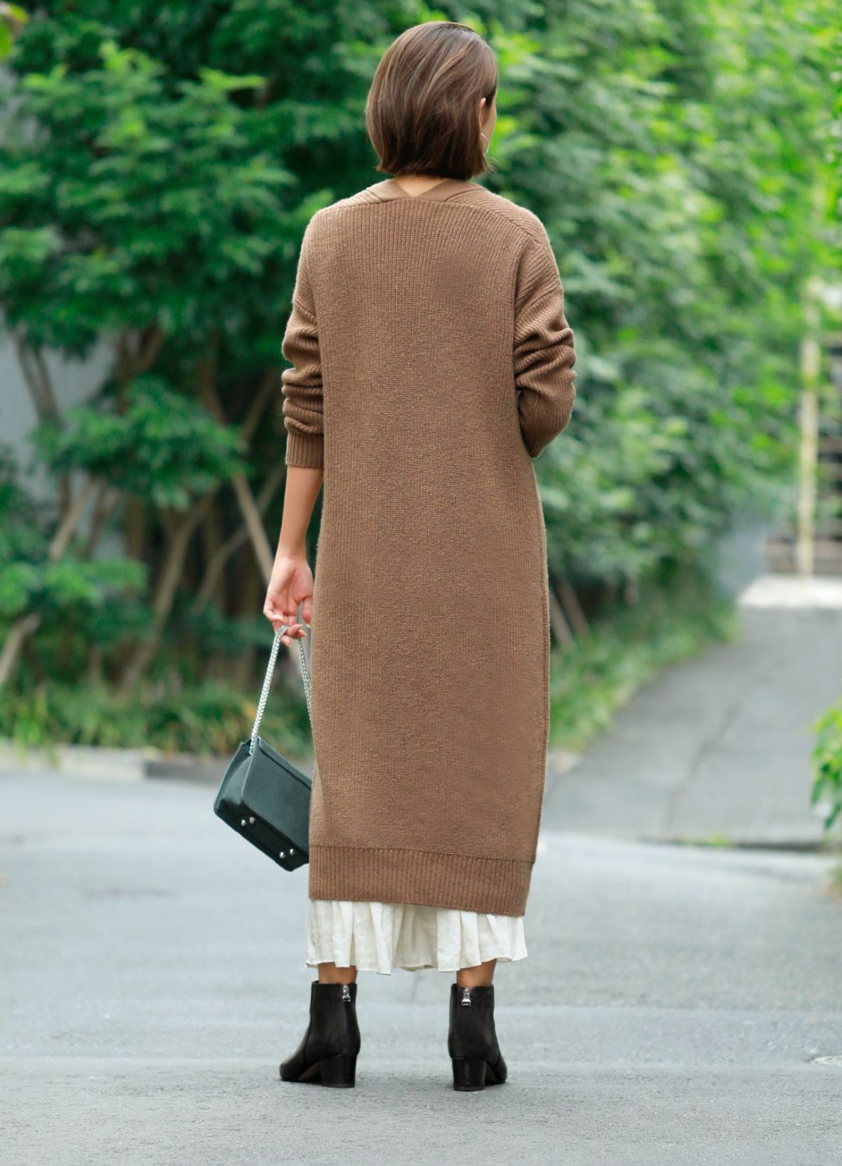 着用イメージ 157cm ライトブラウン 着用サイズ 01