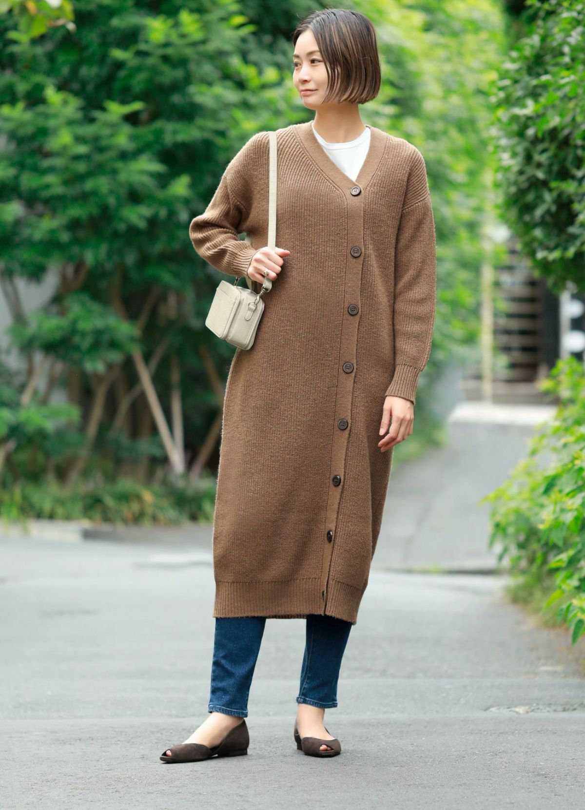 着用イメージ 167cm ライトブラウン 着用サイズ 02