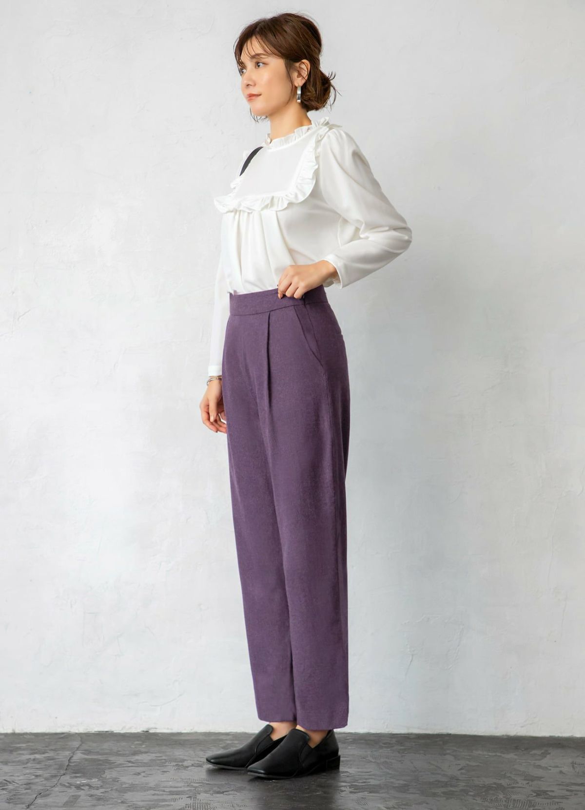 着用イメージ 170cm 着用サイズ S-02 グレープ