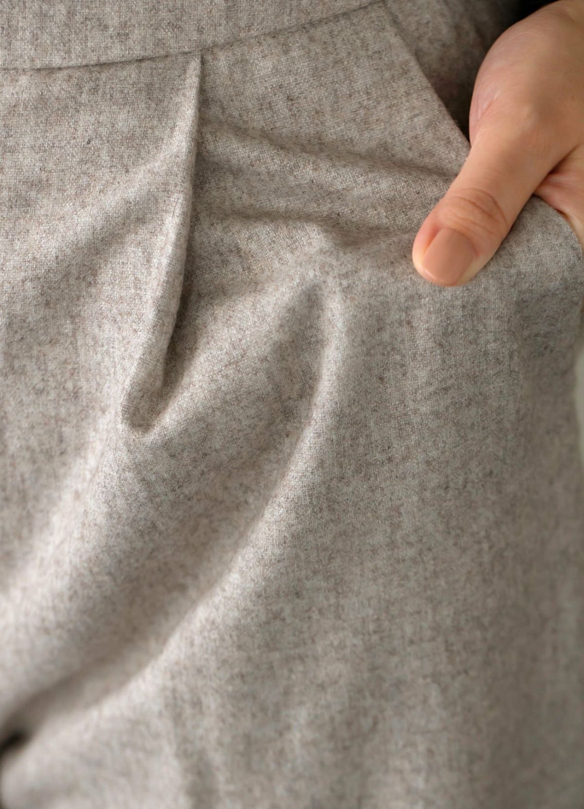 着用イメージ 170cm 着用サイズ S-02 グレージュミックス