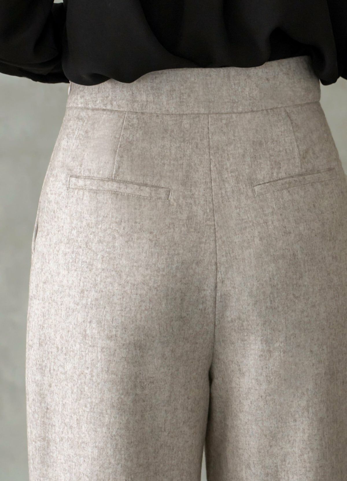 着用イメージ 170cm 着用サイズ S-02 グレージュミックス