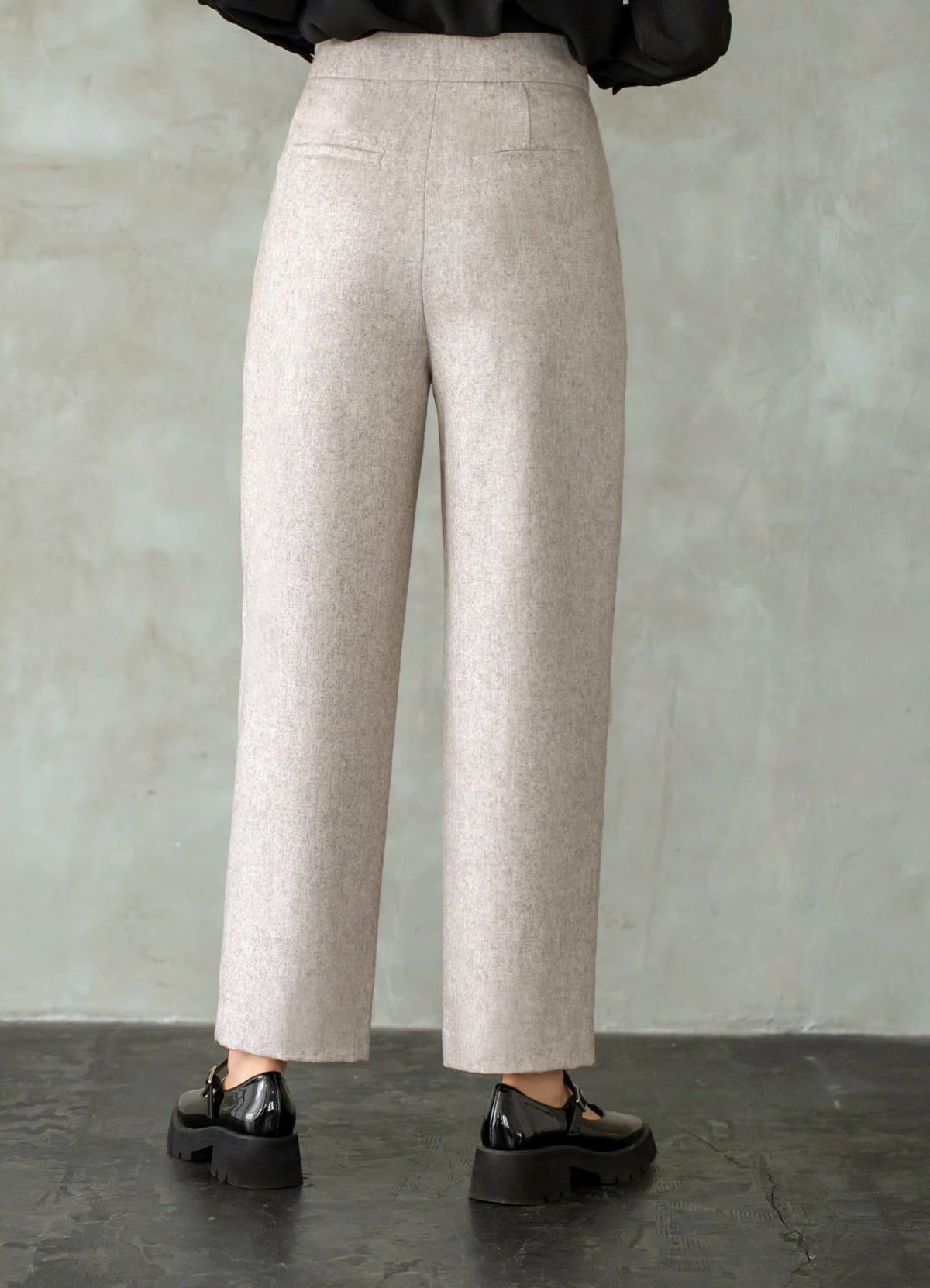 着用イメージ 170cm 着用サイズ S-02 グレージュミックス