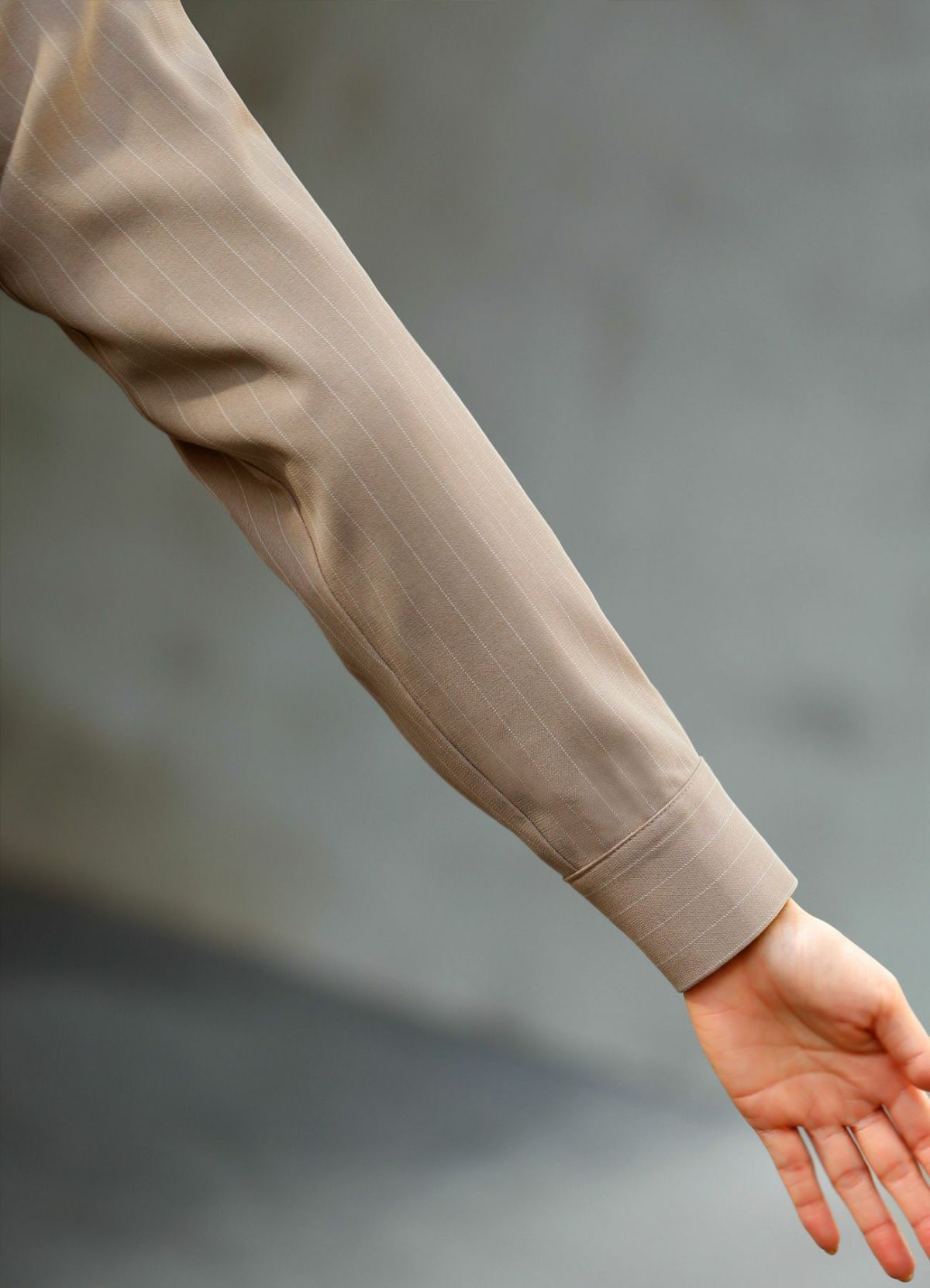 着用イメージ 157cm ベージュ 着用サイズ 01