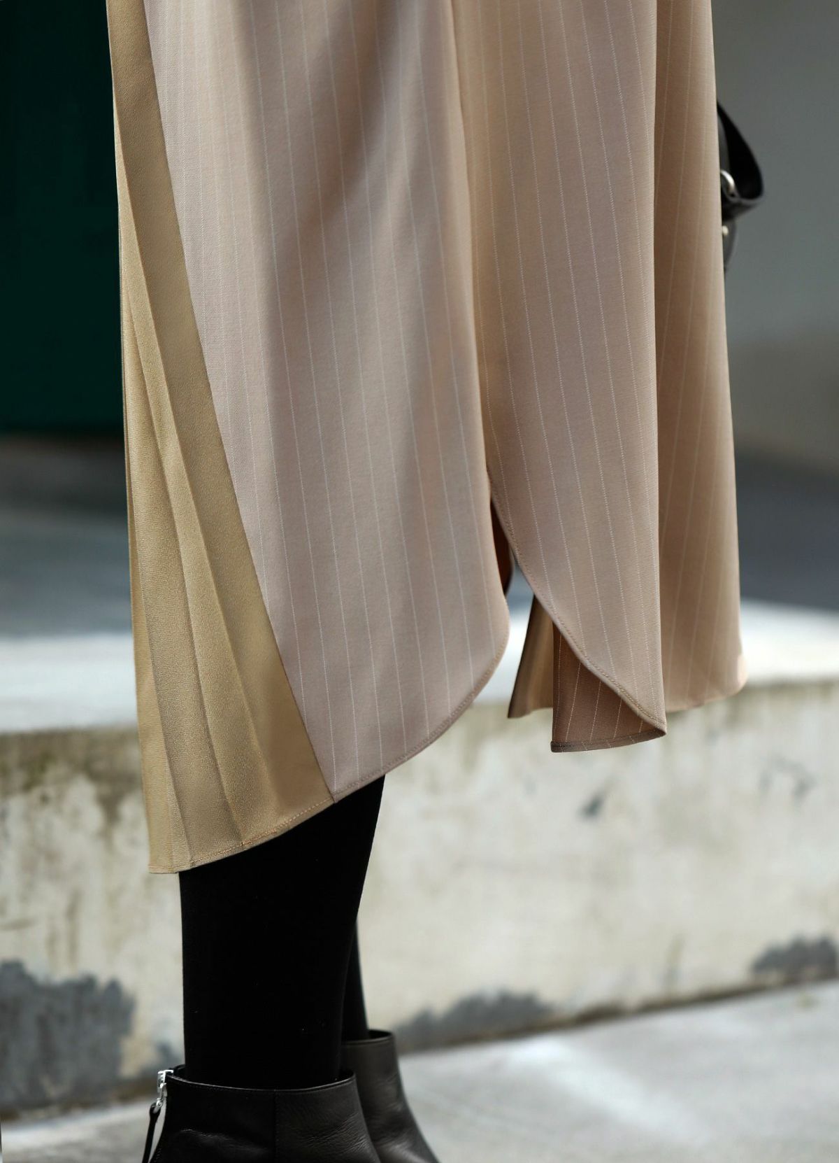 着用イメージ 157cm ベージュ 着用サイズ 01