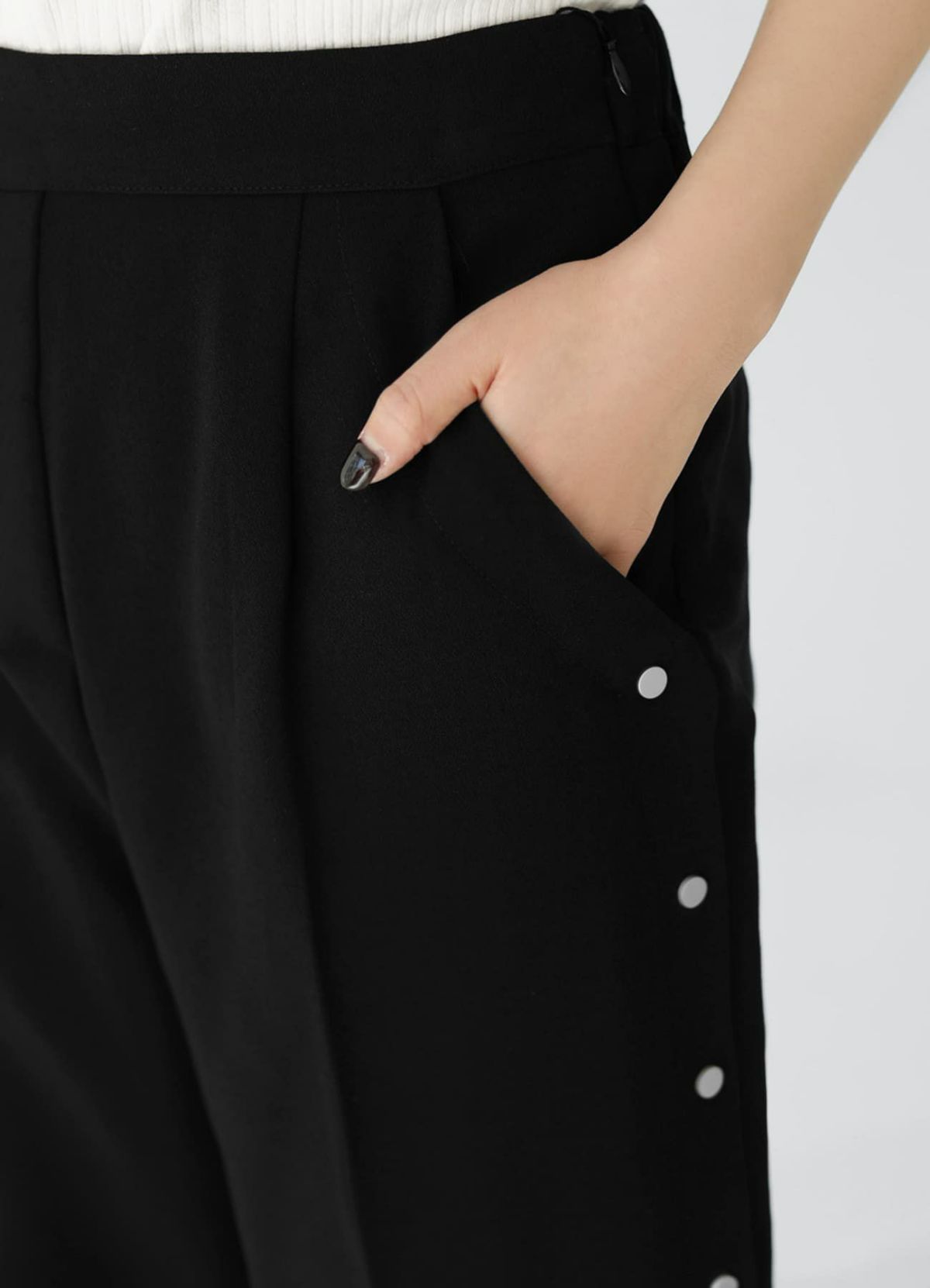 着用イメージ 155cm ブラック 着用サイズ S