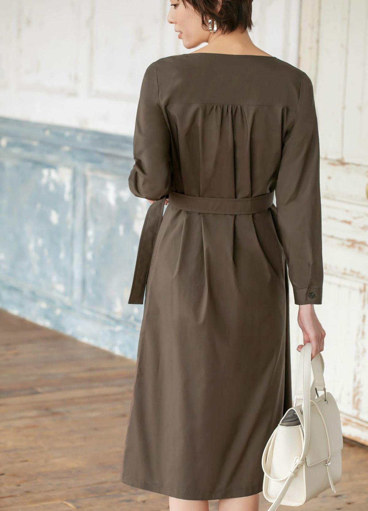 着用イメージ 169cm セピア