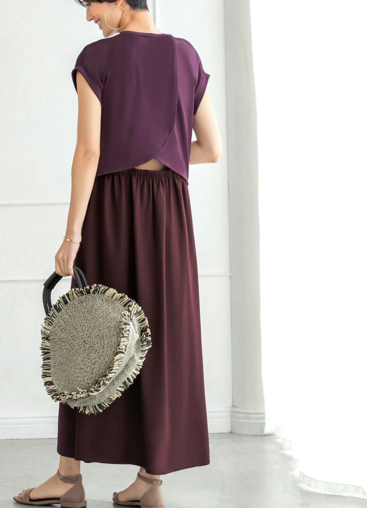 着用イメージ 157cm 着用サイズ 02 スモーキーパープル