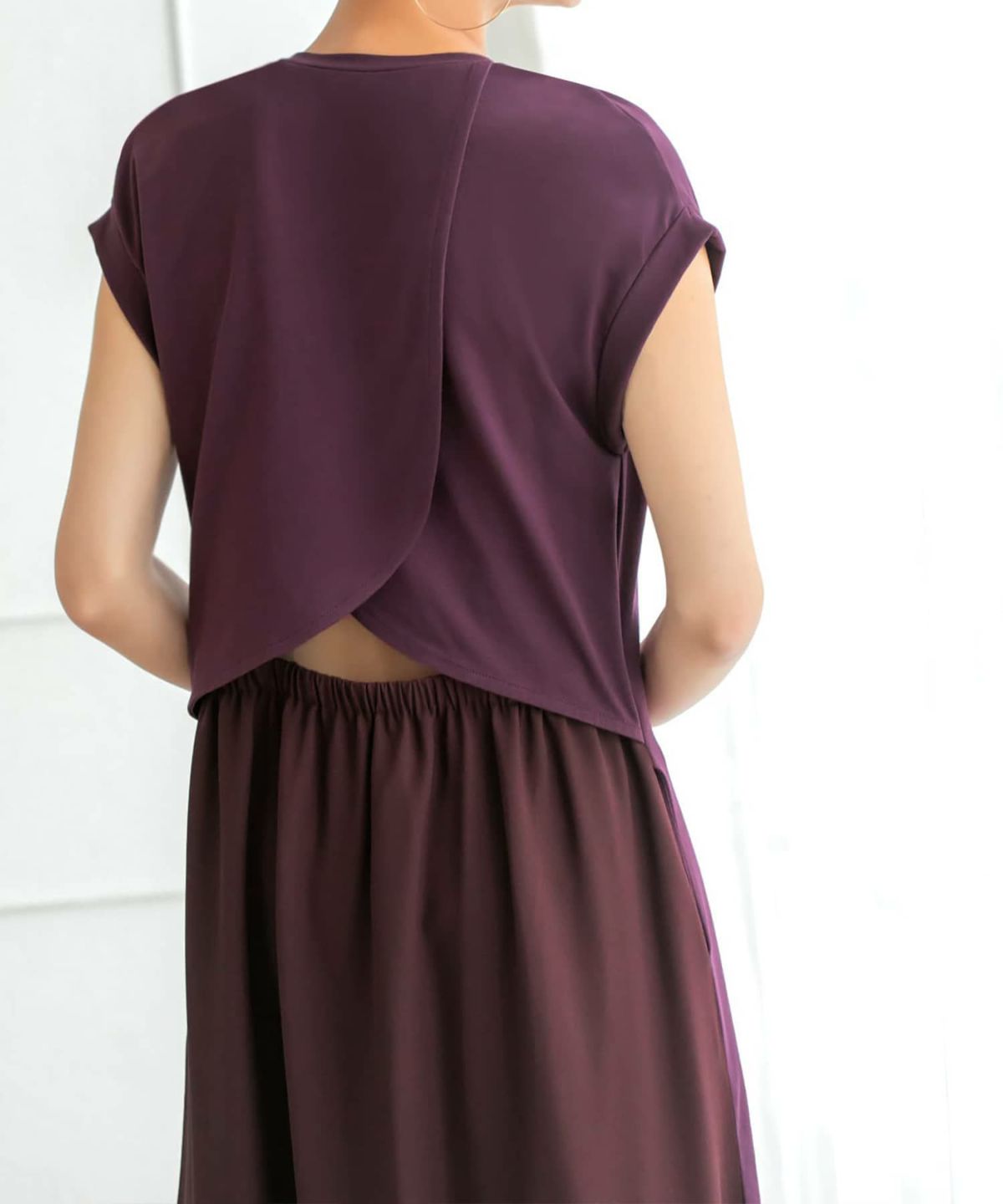 着用イメージ 157cm 着用サイズ 02 スモーキーパープル