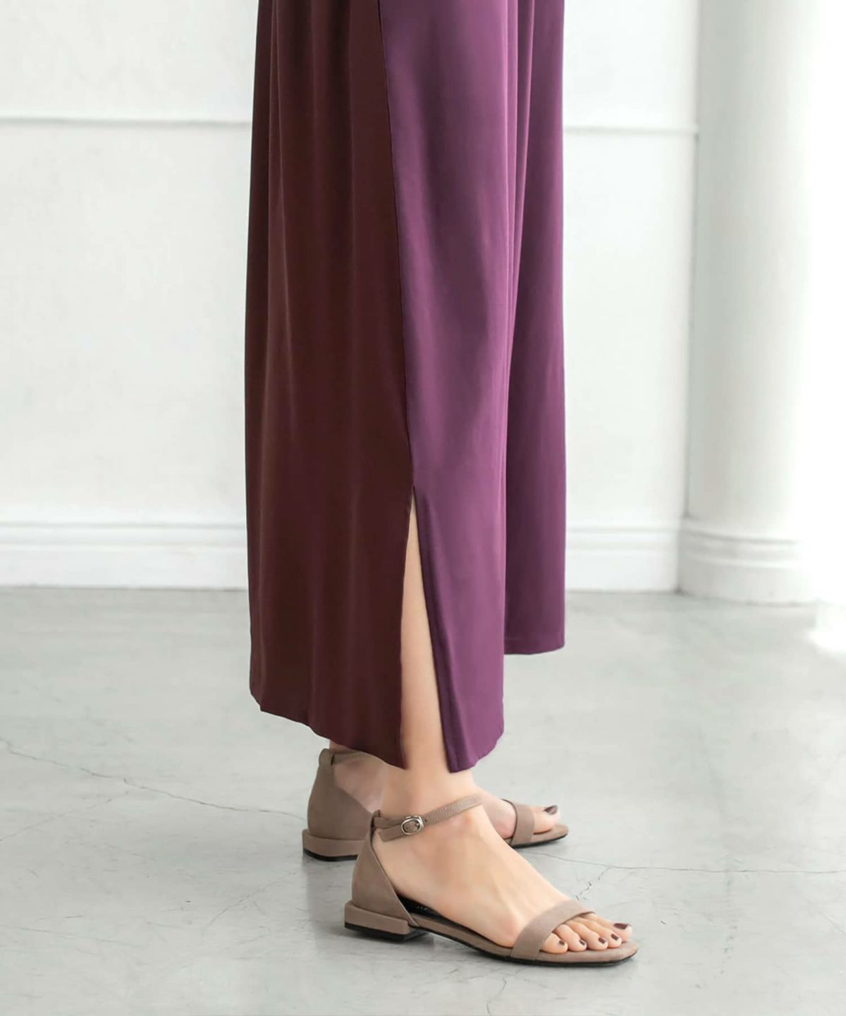 着用イメージ 157cm 着用サイズ 02 スモーキーパープル