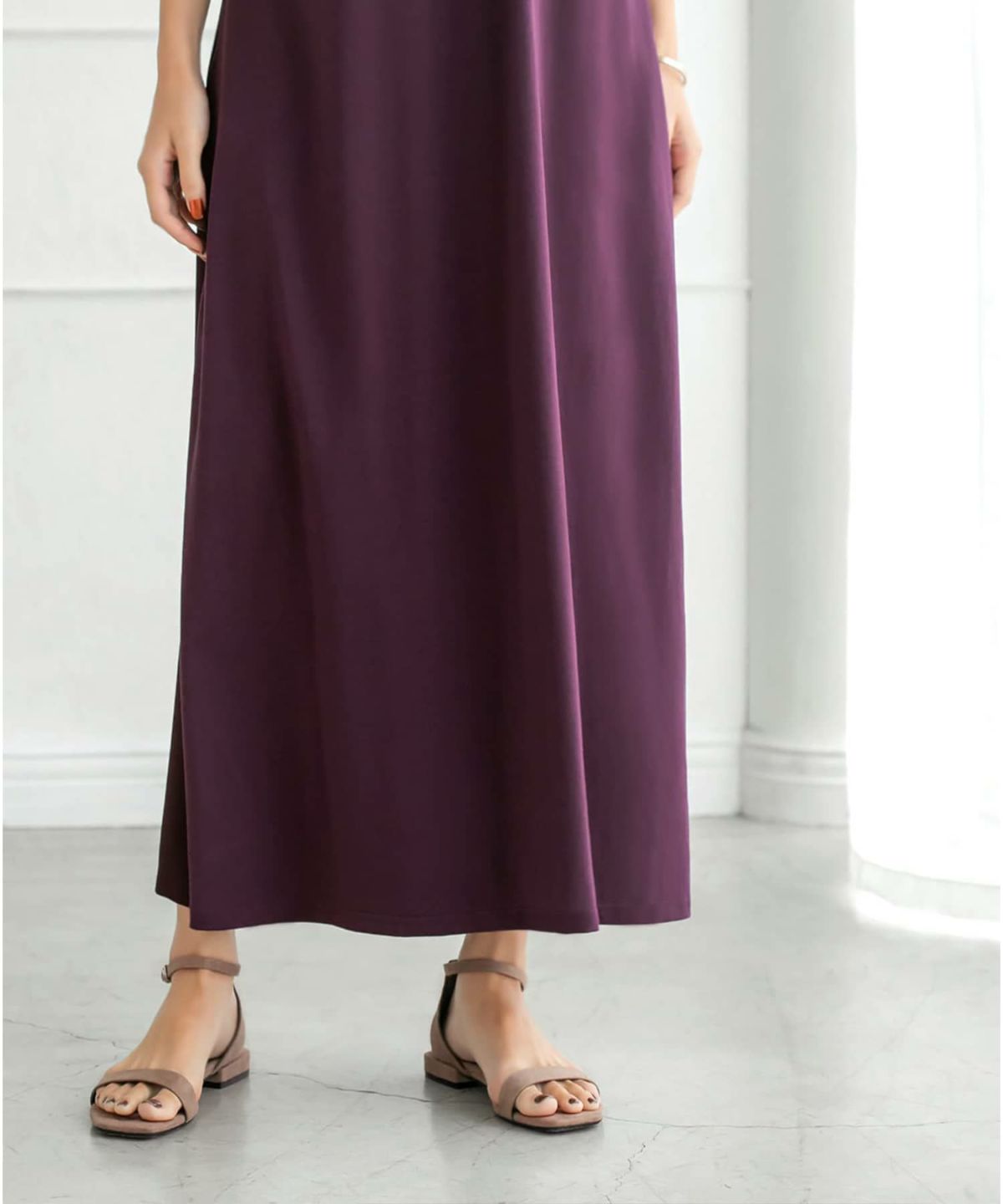 着用イメージ 157cm 着用サイズ 02 スモーキーパープル