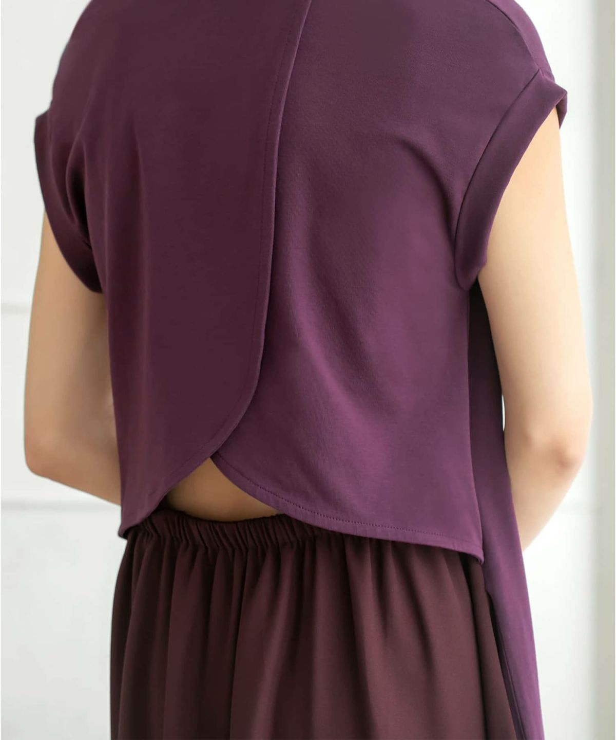 着用イメージ 157cm 着用サイズ 02 スモーキーパープル