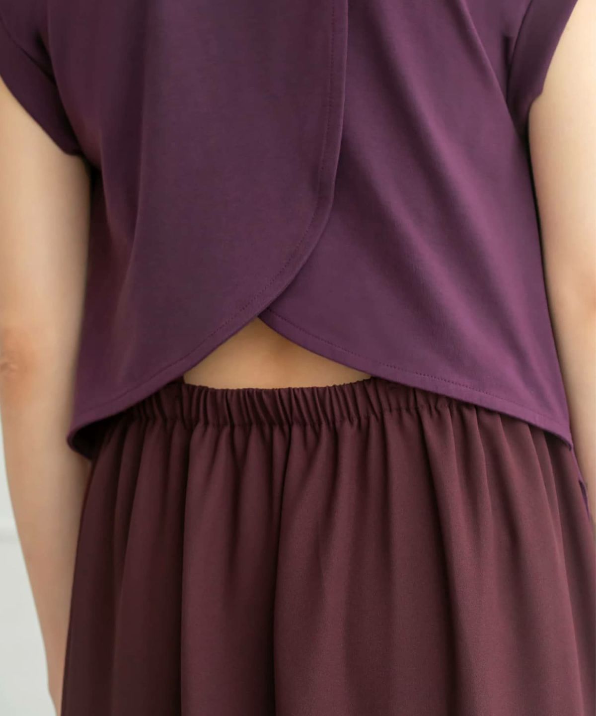 着用イメージ 157cm 着用サイズ 02 スモーキーパープル